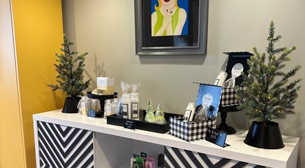 Stylish display of beauty products and decor at Polished, Valparaiso, Indiana, US.