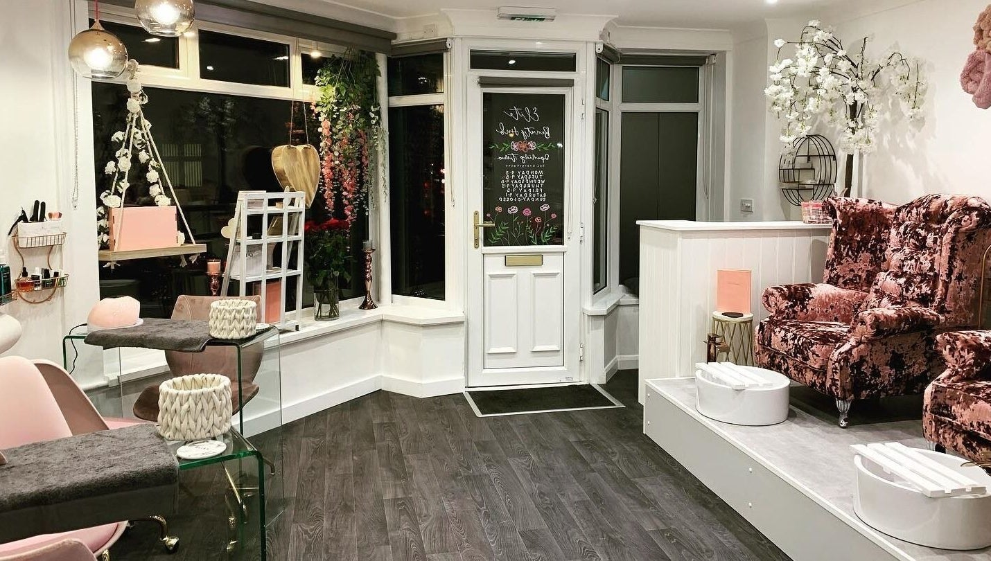 Luxurious pedicure area at Elite Beauty and Spa, Kent, England, GB showcasing elegant decor and comfort.