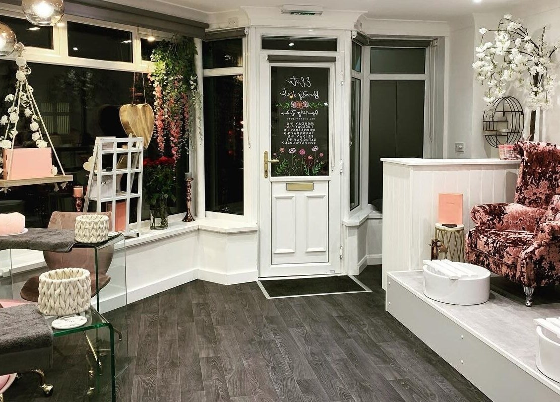 Luxurious pedicure area at Elite Beauty and Spa, Kent, England, GB showcasing elegant decor and comfort.