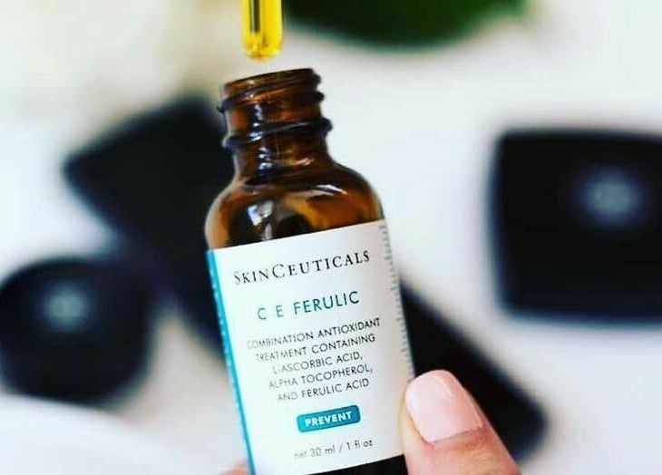 Skincare serum bottle from Pure MedSpa, Gilbert, Arizona, US, used for radiant skin treatments.