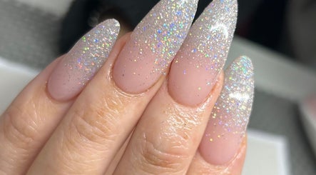 Sparkly nails at Laura Bremner Nails and Beauty, Cardenden, Scotland, GB.