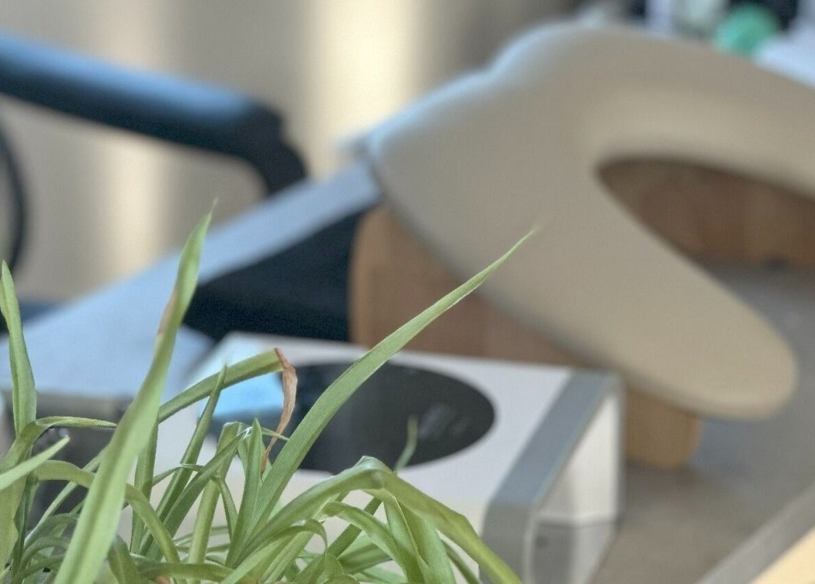 Relaxing spa setup at Red Desert Beauty, Uleybury, South Australia, AU, featuring lush greenery.