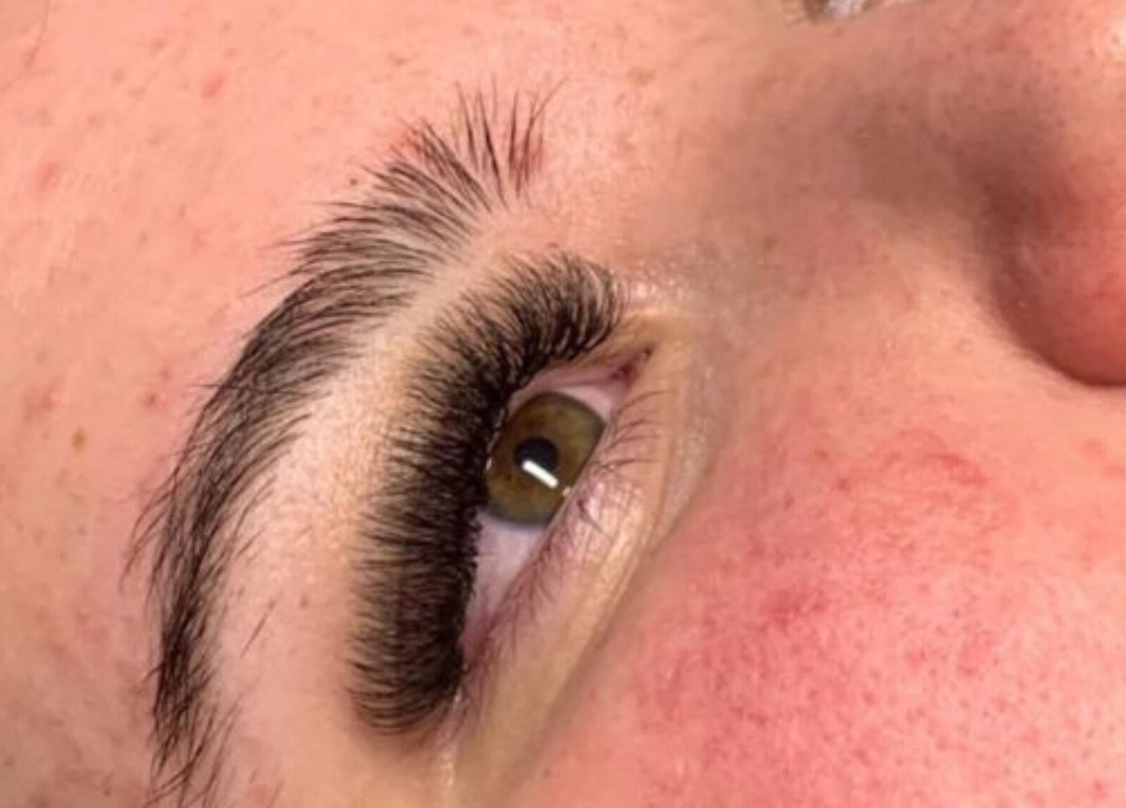 Close-up of luxurious lashes at Red Desert Beauty, Uleybury, South Australia, AU.