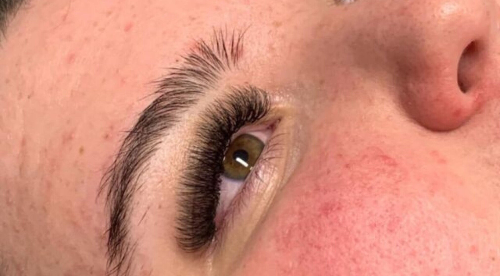 Close-up of luxurious lashes at Red Desert Beauty, Uleybury, South Australia, AU.