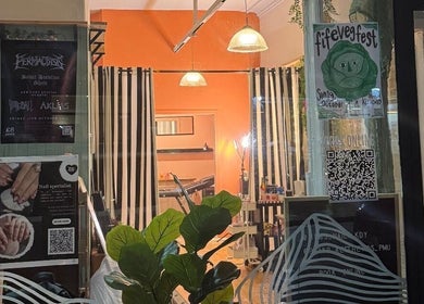 Entrance of Peak Physique and Bodywork Kirkcaldy, showcasing its elegant interior in Kirkcaldy, Scotland, GB.