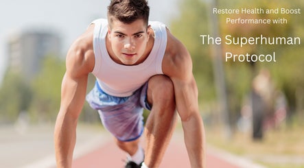 Athlete sprinting at Alfred's Wellness in Willowbrook, Illinois, US, promoting health and performance.