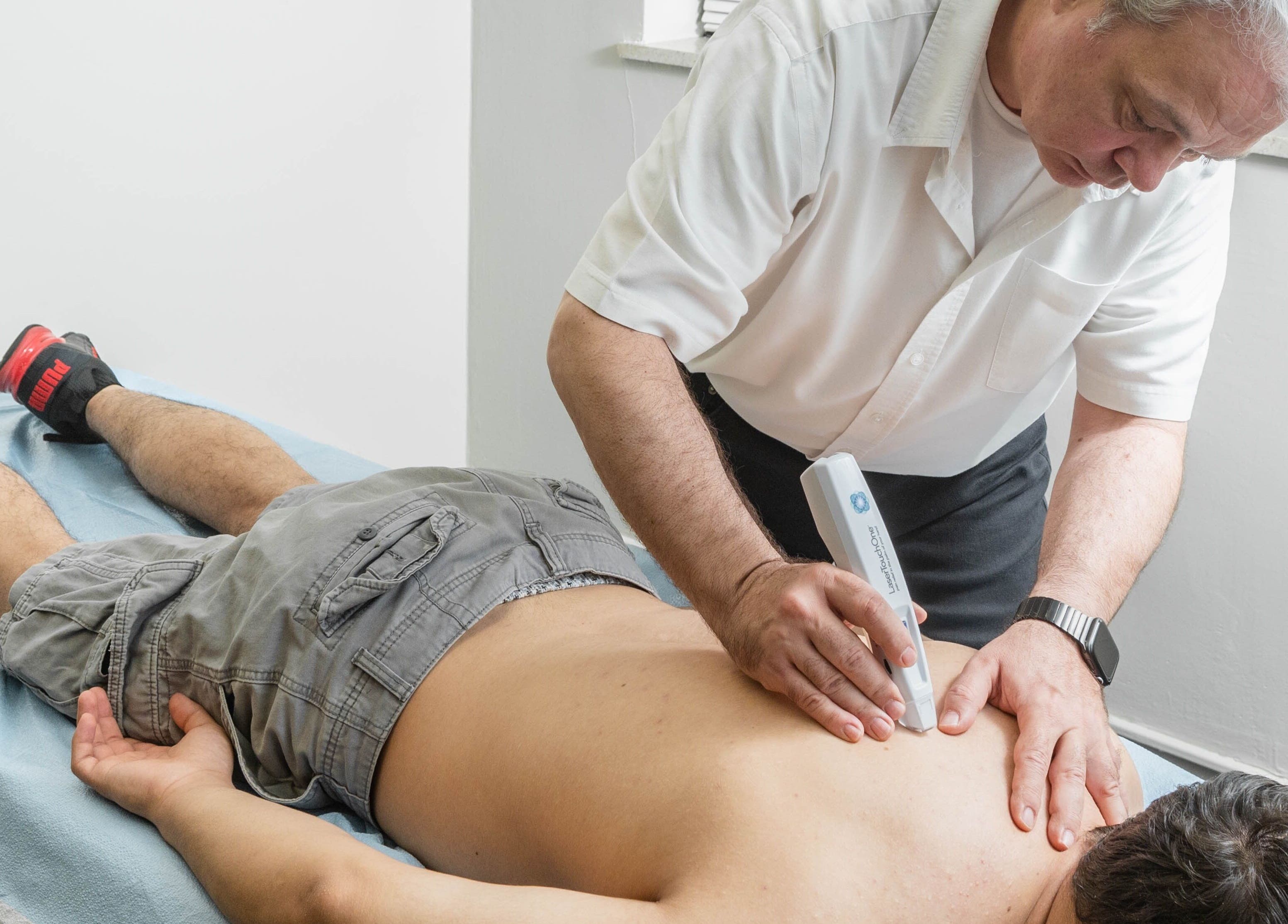 Massage therapy session at Alfred's Wellness in Willowbrook, Illinois, US.