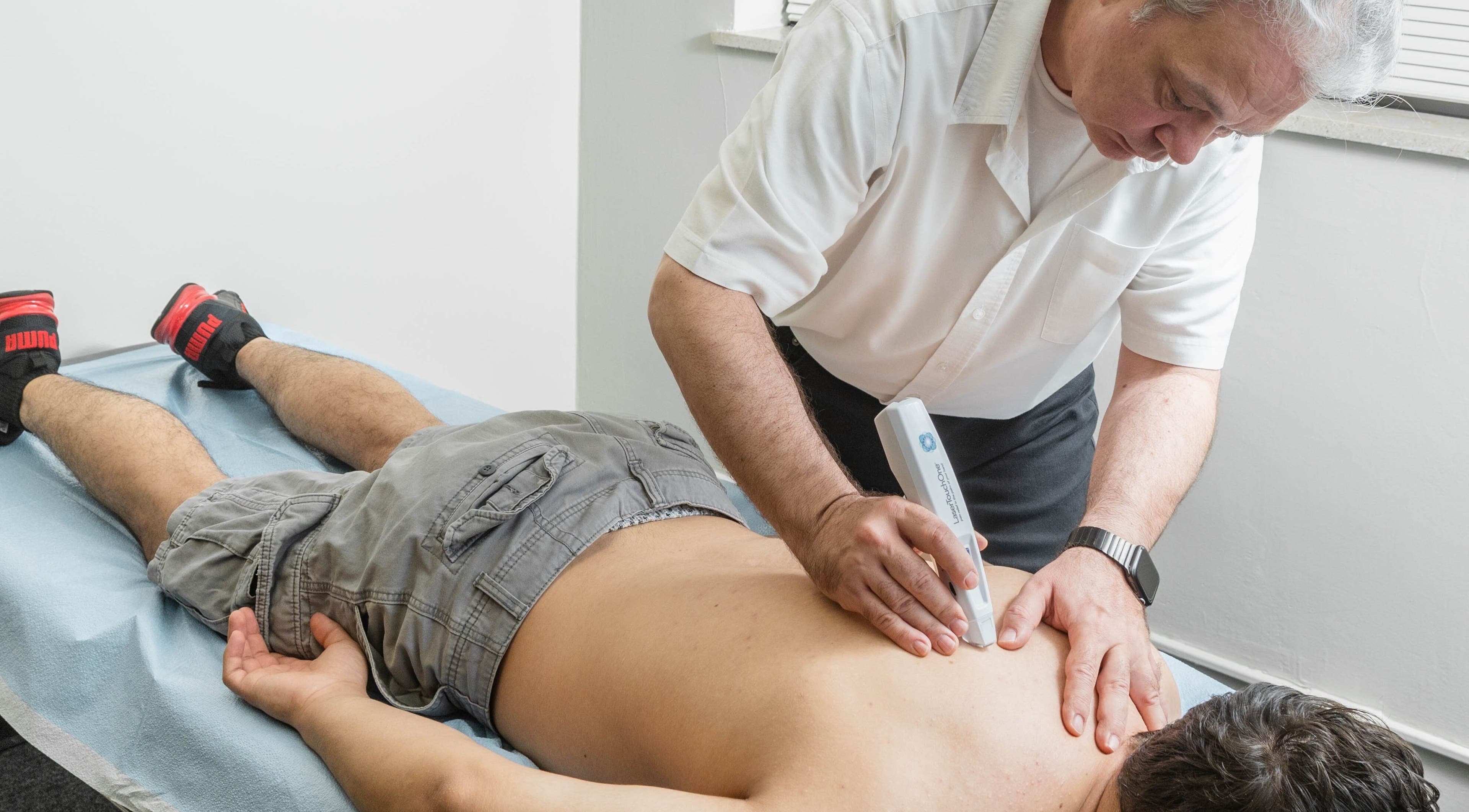 Massage therapy session at Alfred's Wellness in Willowbrook, Illinois, US.