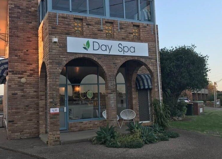 Front view of Eco Salon Day Spa, Bermagui, New South Wales, AU, showcasing its welcoming entrance.