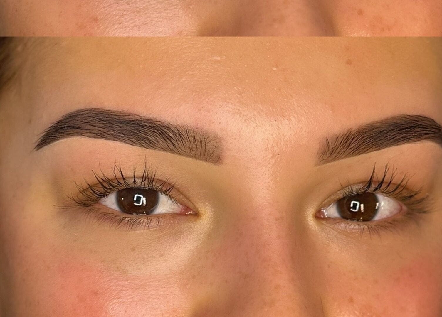 Perfectly shaped eyebrows at Luvvi, Surfers Paradise, Queensland, AU, demonstrating expert beauty care.