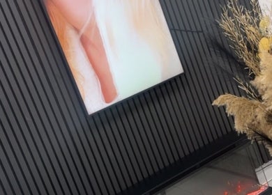 Modern interior with elegant decor at Alaan Williams Hair Experts, Pontypridd, Wales, GB.