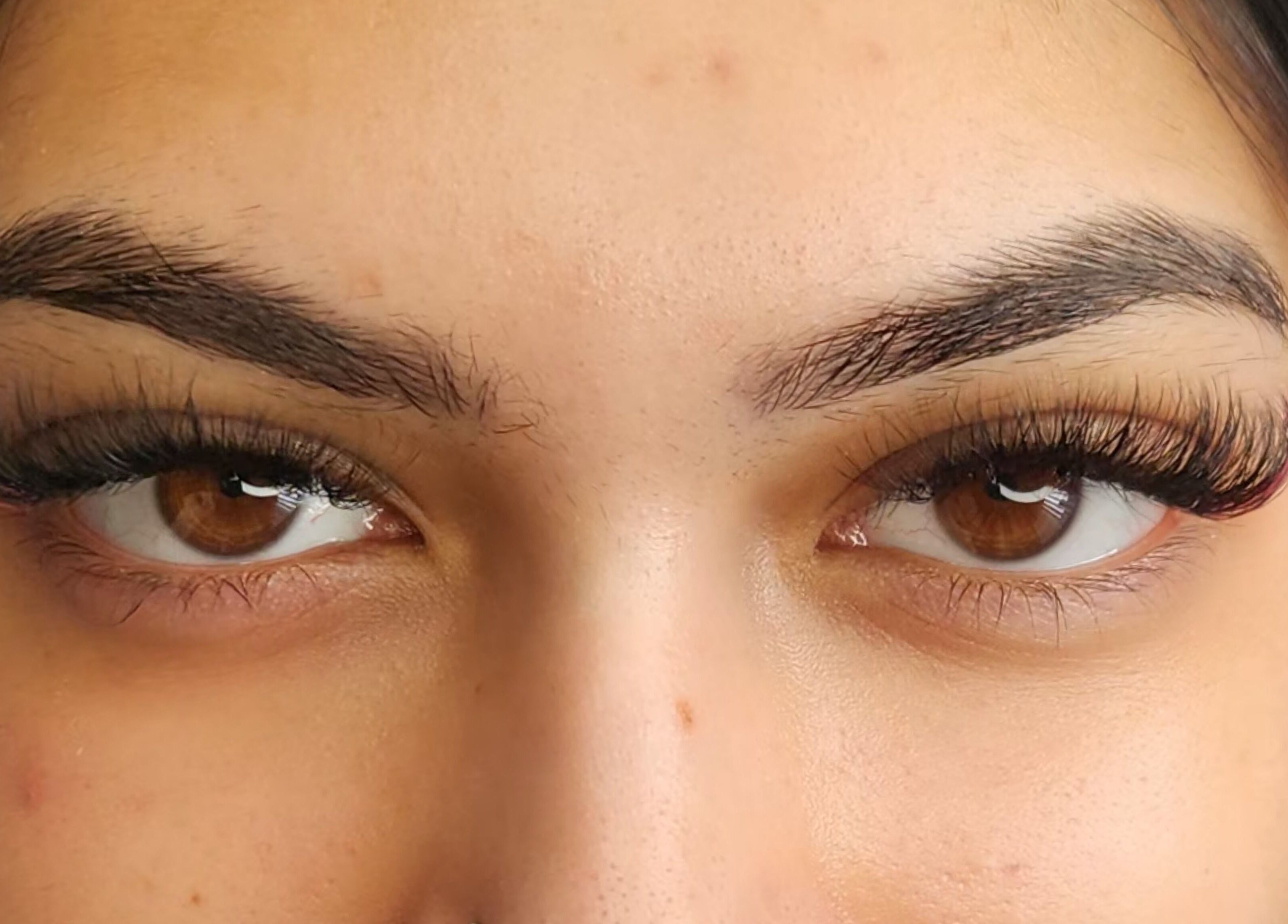 Close-up of elegant eyelash extensions at Lashes by Megumi - Point Cook, Victoria, AU.