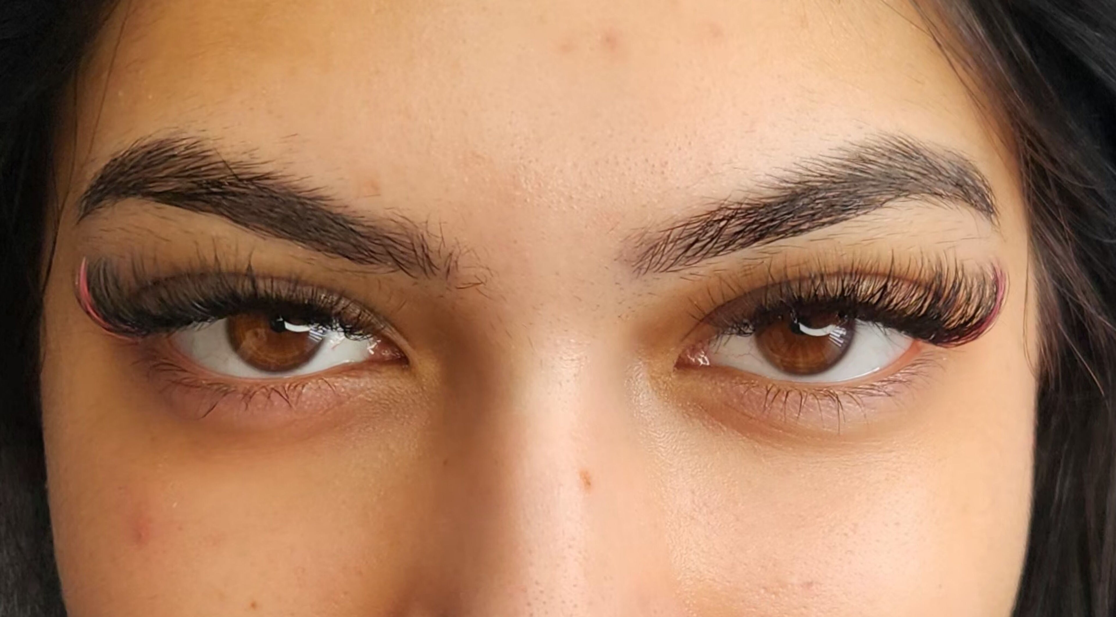 Close-up of elegant eyelash extensions at Lashes by Megumi - Point Cook, Victoria, AU.