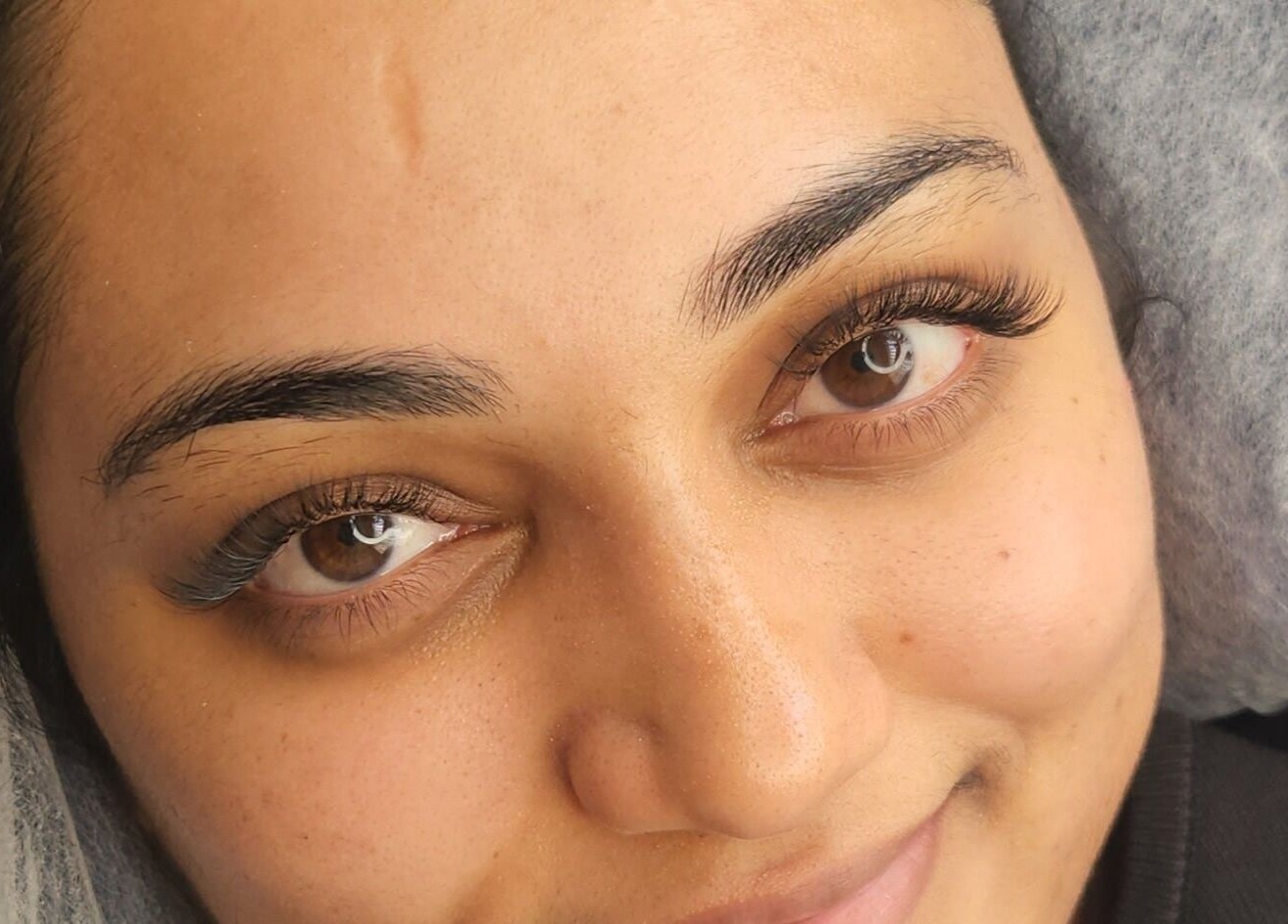 Close-up of expertly applied eyelashes at Lashes by Megumi - Point Cook, Point Cook, Victoria, AU.