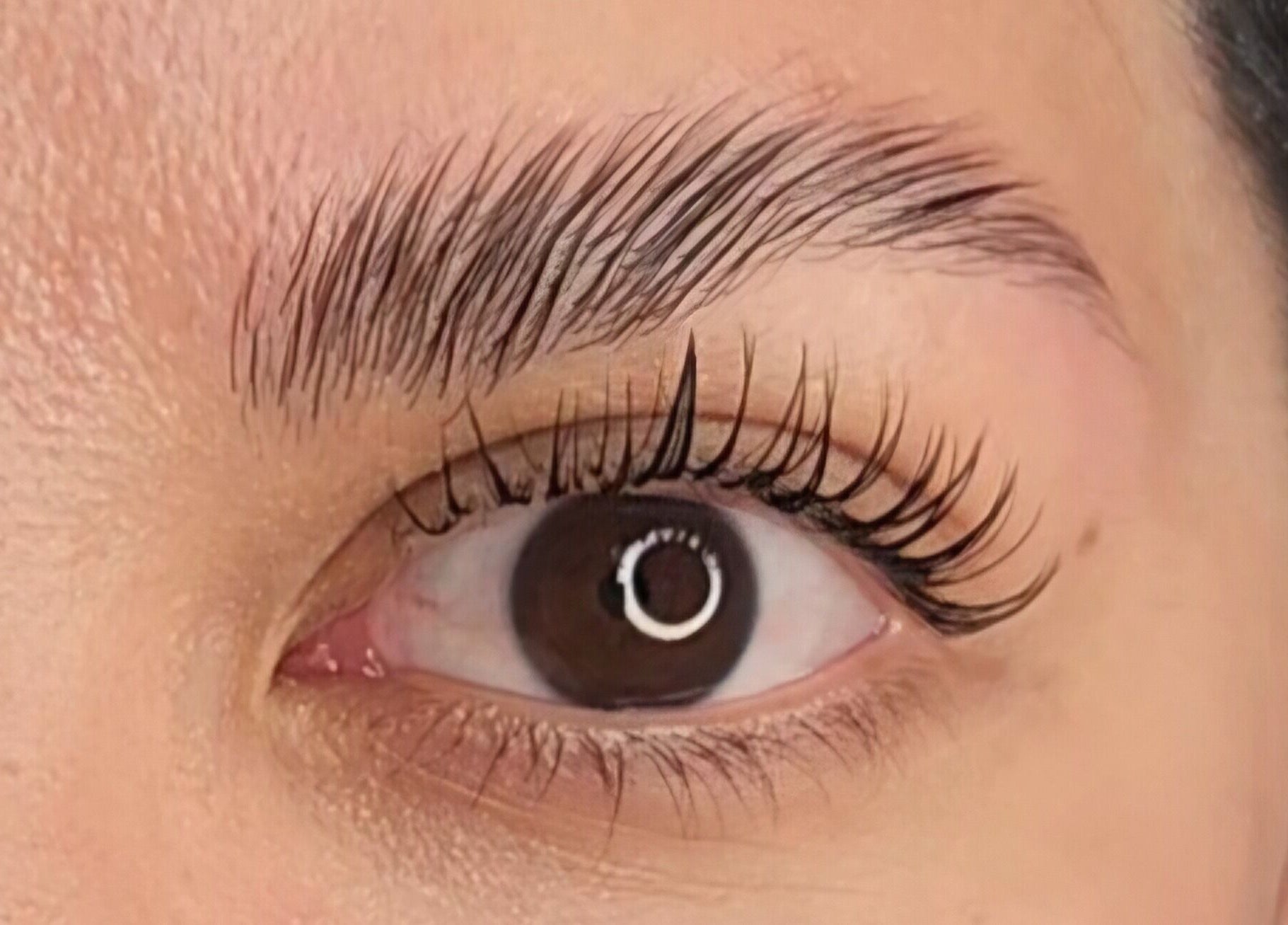 Close-up of expertly styled lashes at Lashes by Megumi - Point Cook, Point Cook, Victoria, AU.