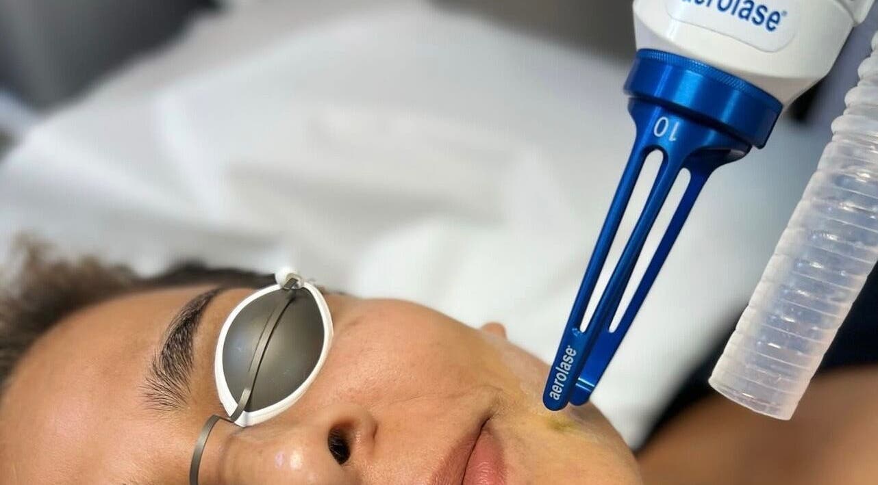 Laser facial treatment at The O Spot Skin Care Clinic, Ajax, Ontario, CA, enhancing skin vitality.