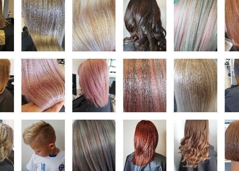 Diverse hair styling by Hair by Rachael in Birmingham, England, GB showcasing vibrant colors and textures.