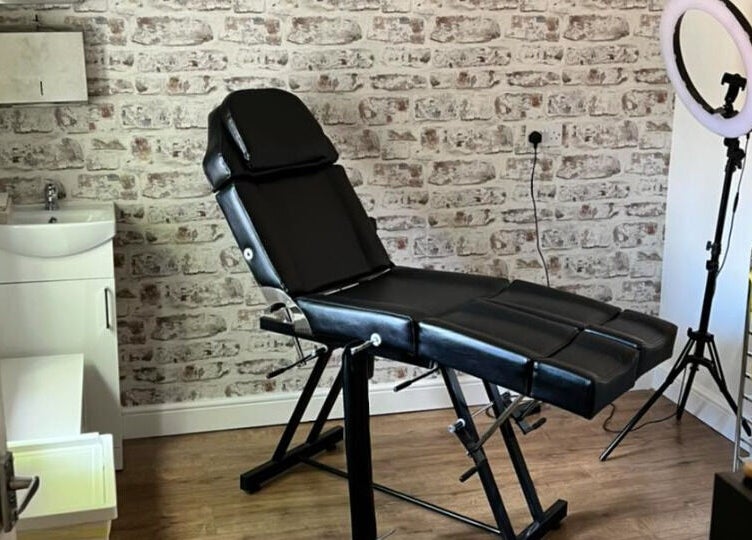 Professional treatment space at David Charles Hair, Health and Beauty Studio, Raunds, England, GB.