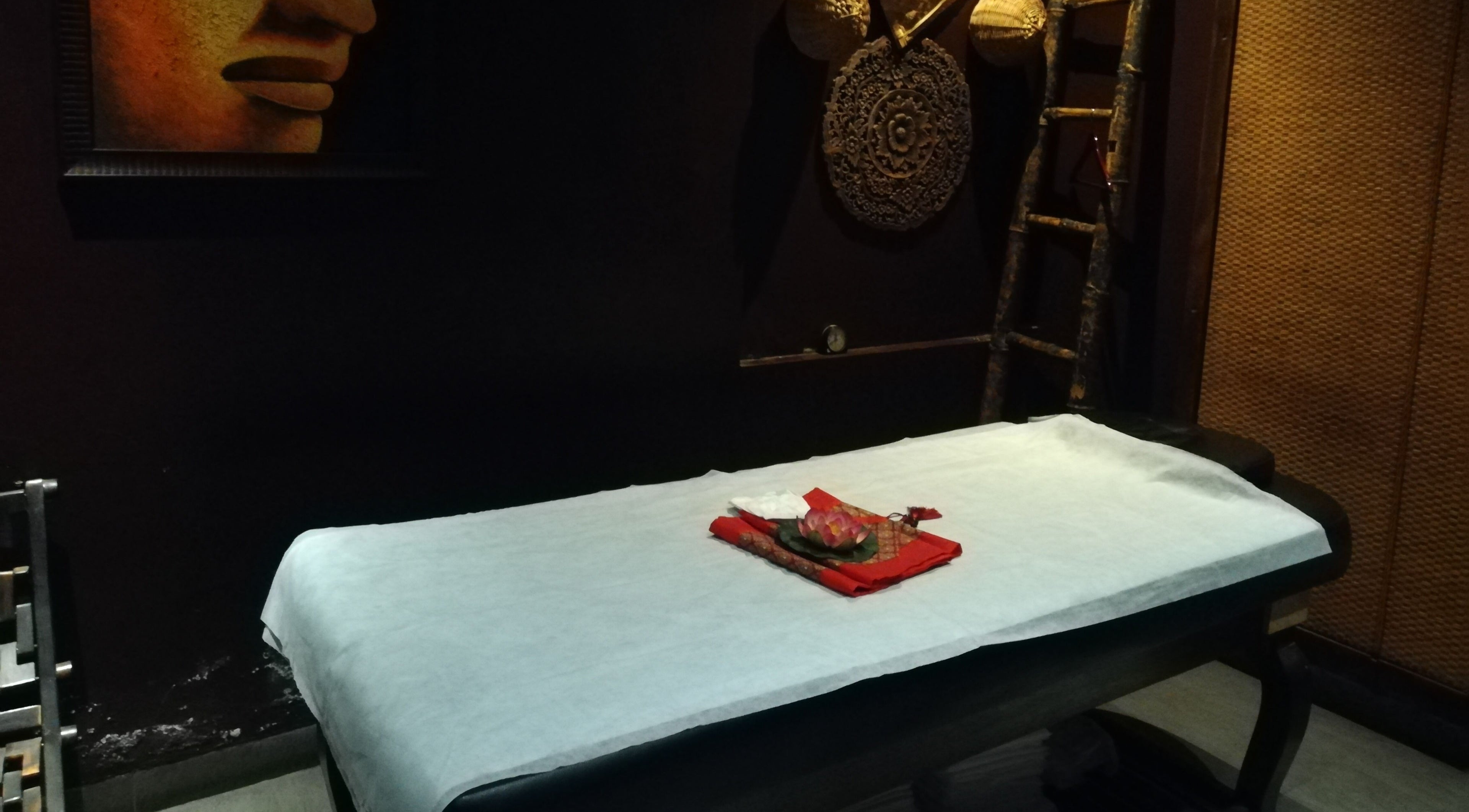 Tranquil massage room at Body Wellness Raaga Spa - Aloft Whitefield, Bengaluru, Karnataka, IN.
