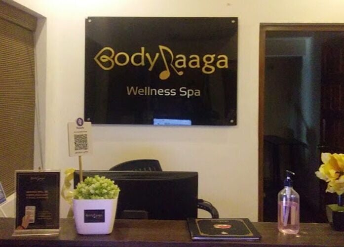 Reception area at Body Raaga Wellness Spa - Whitefield, Bengaluru, Karnataka, IN.