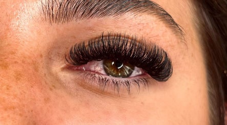 Close-up of eyelash extensions at By Sophie Hair And Beauty, Darlington, England, GB.