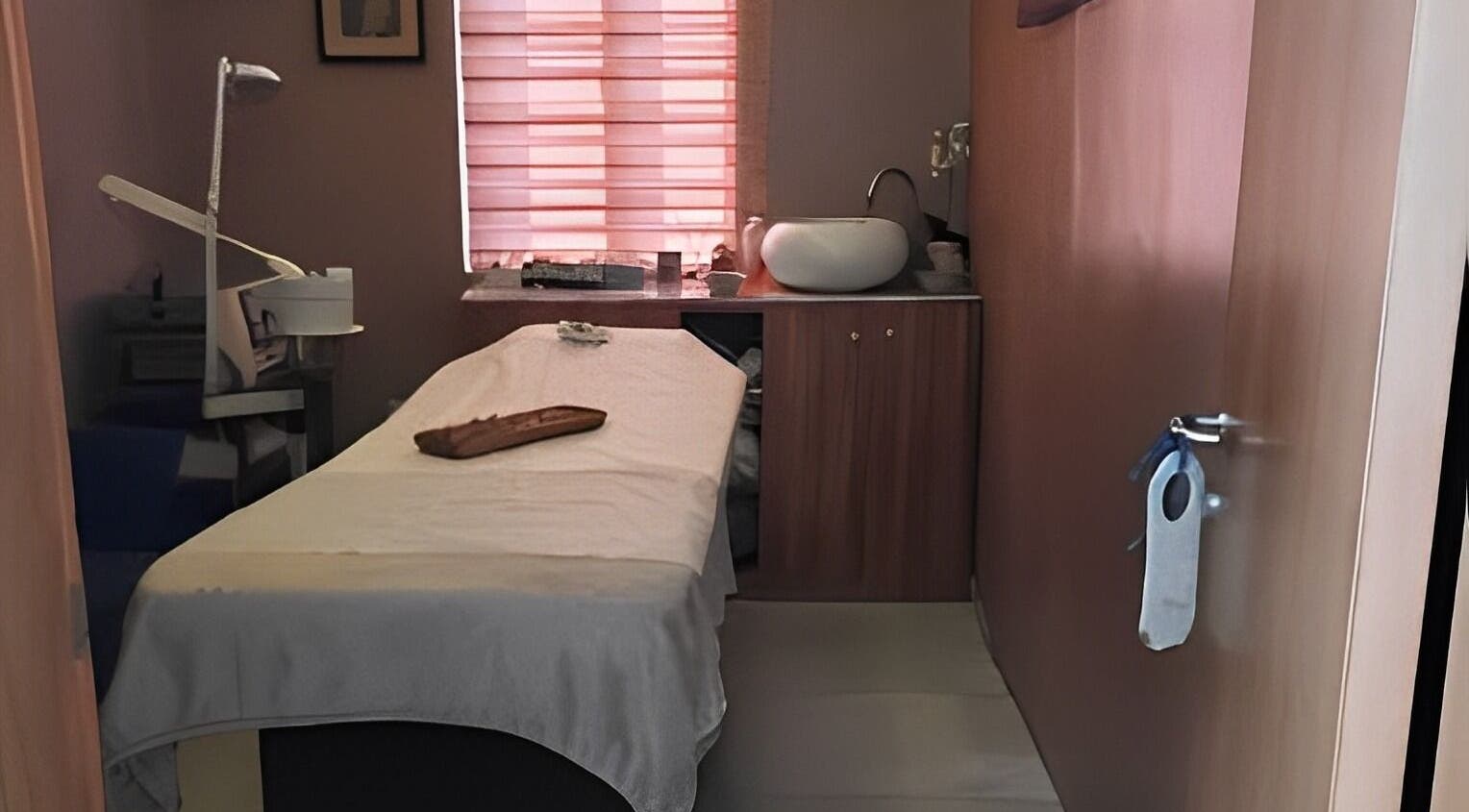 Tranquil massage room at Rejuvenee Spa & Wellness Center, Lagos, Lagos, NG, embodying relaxation and wellness.