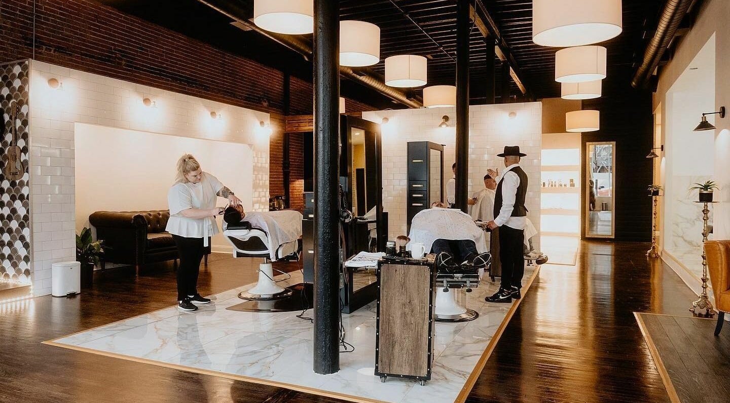 Inside B | K L A S S Y Barber Studio in Kansas City, Missouri, US showcasing stylish interior and professional service.