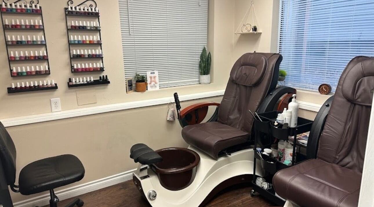 Luxurious pedicure chairs at Studio J in Sandpoint, Idaho, US, offering a relaxing spa experience.