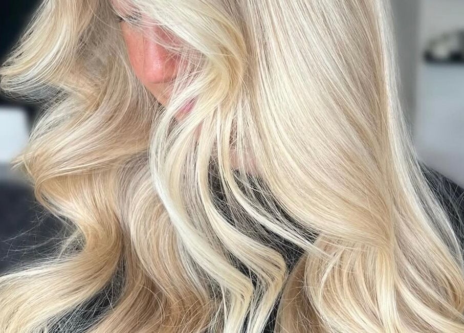 Blonde waves styled at Image Beauty, Bearsden, Scotland, GB. Perfect for a radiant and elegant look.