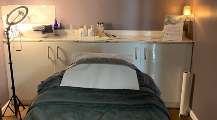 Relaxing treatment room at Utopia Beauty and Skincare Belfast in Castlereagh, Northern Ireland, GB.
