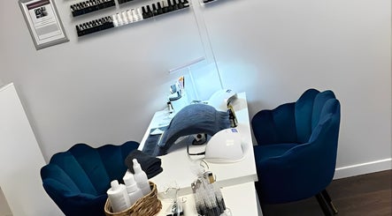 Sophisticated nail station at Utopia Beauty and Skincare Belfast, Castlereagh, Northern Ireland, GB.
