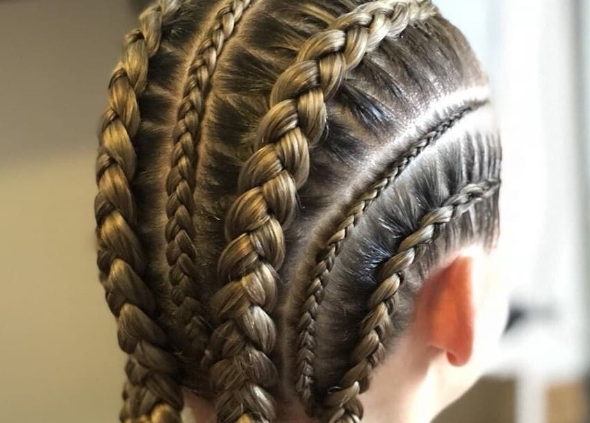 Intricate braids styled at S Braid Bar - Westfield Liverpool, Liverpool, New South Wales, AU.