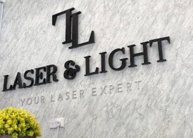 Elegant signage at Laser Light Skin Centre, Cheras Permaisuri, Kuala Lumpur, MY, showcasing sleek design.