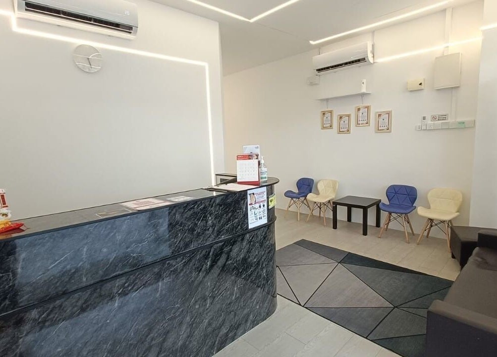 Chic reception at Laser Light Skin Centre Johor Bahru, Johor, MY with stylish seating and decor.