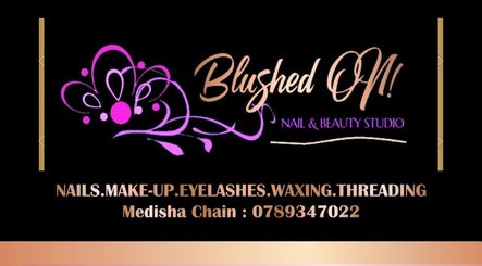 Blushed On! Nails&Beauty Verulam logo, showcasing elegance and beauty in Verulam, KwaZulu-Natal, ZA.