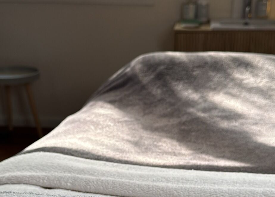 Tranquil massage bed at Balanced Beauty, Melbourne, Victoria, AU, offering a relaxing wellness experience.
