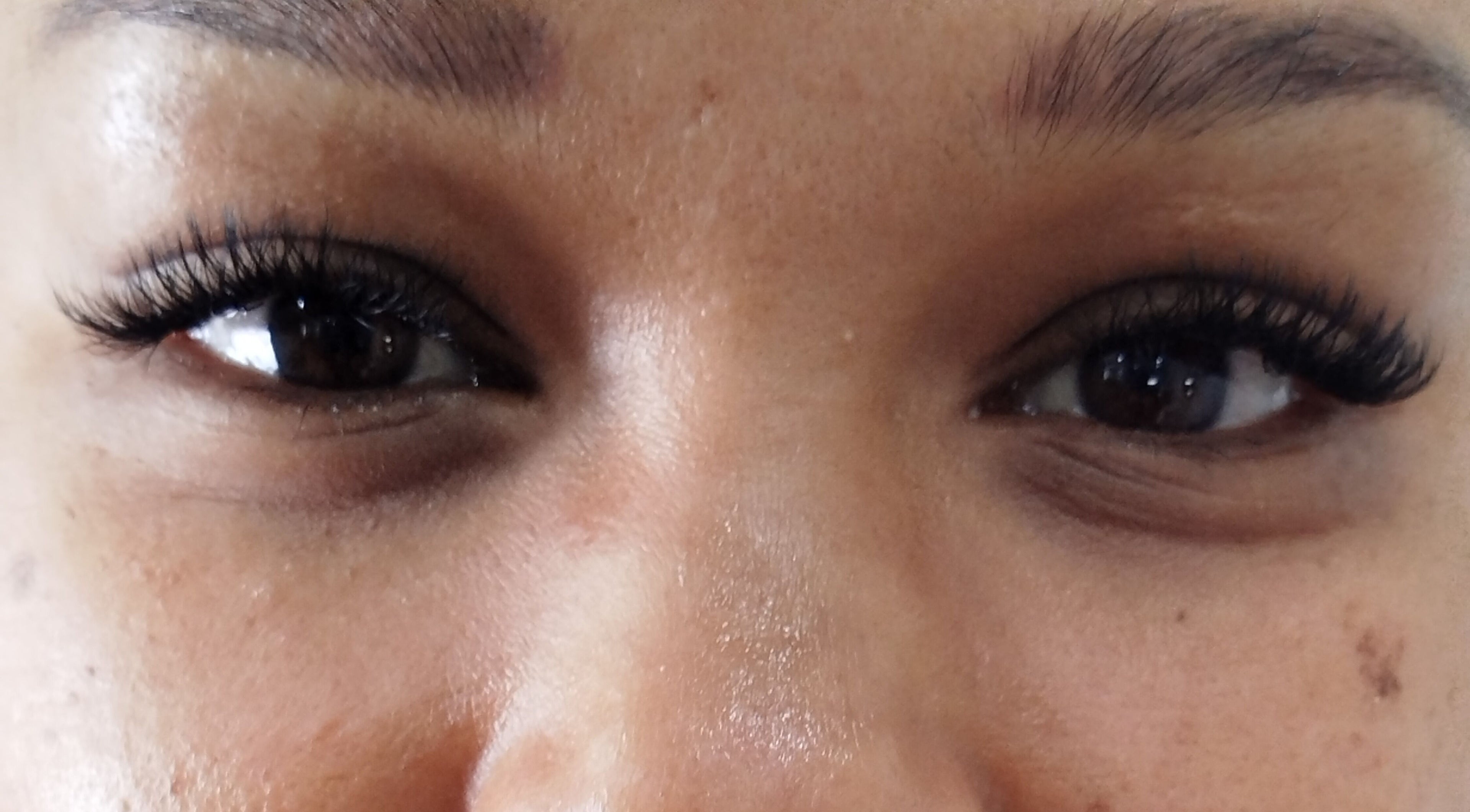 Close-up of expertly applied eyelash extensions at ILashed in Cape Town, South Africa, ZA.