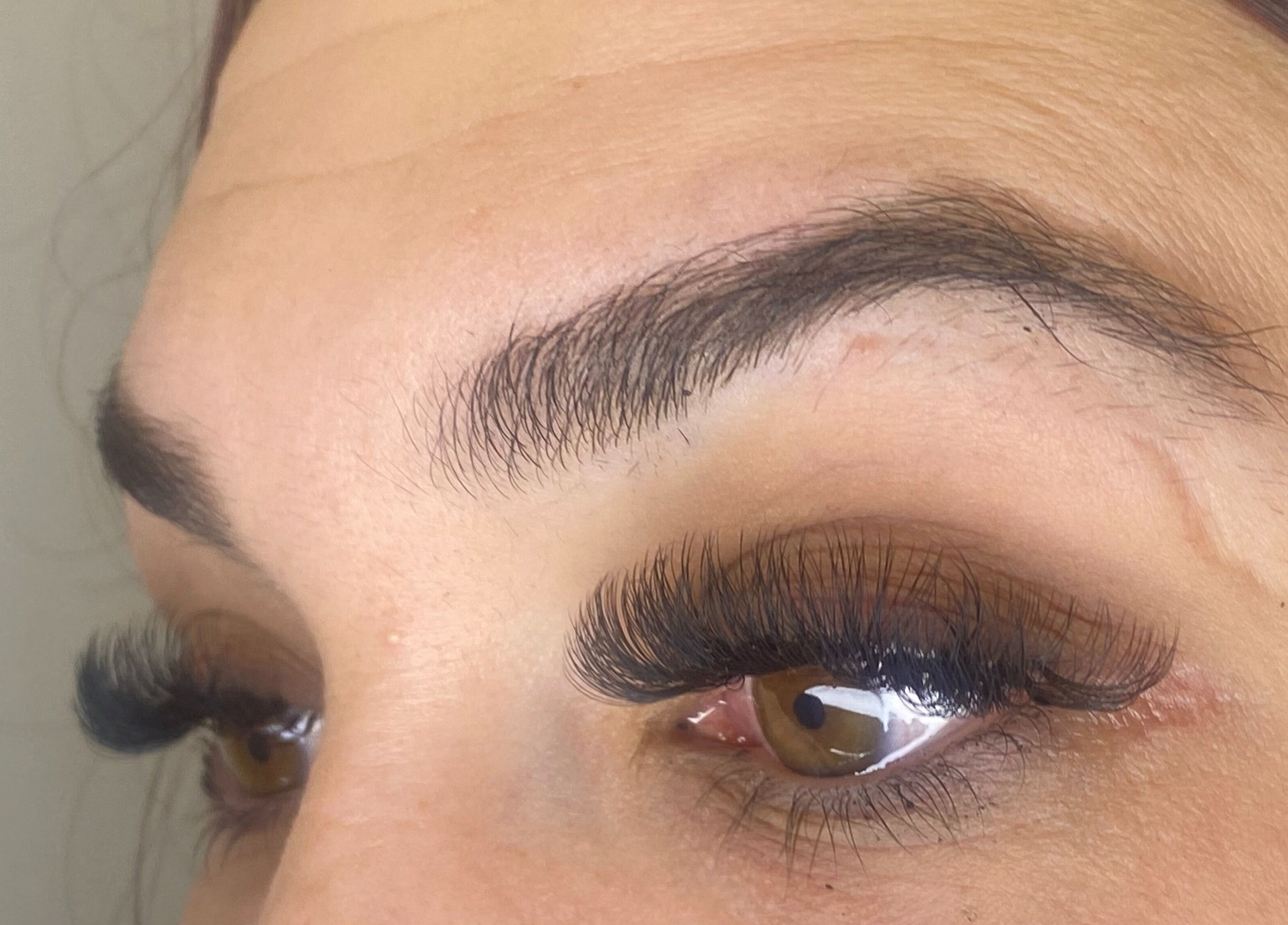 Close-up of eyelash extensions at JCandy Beauty Services Rebranding to Nadra Beauty soon, Birmingham, England, GB.