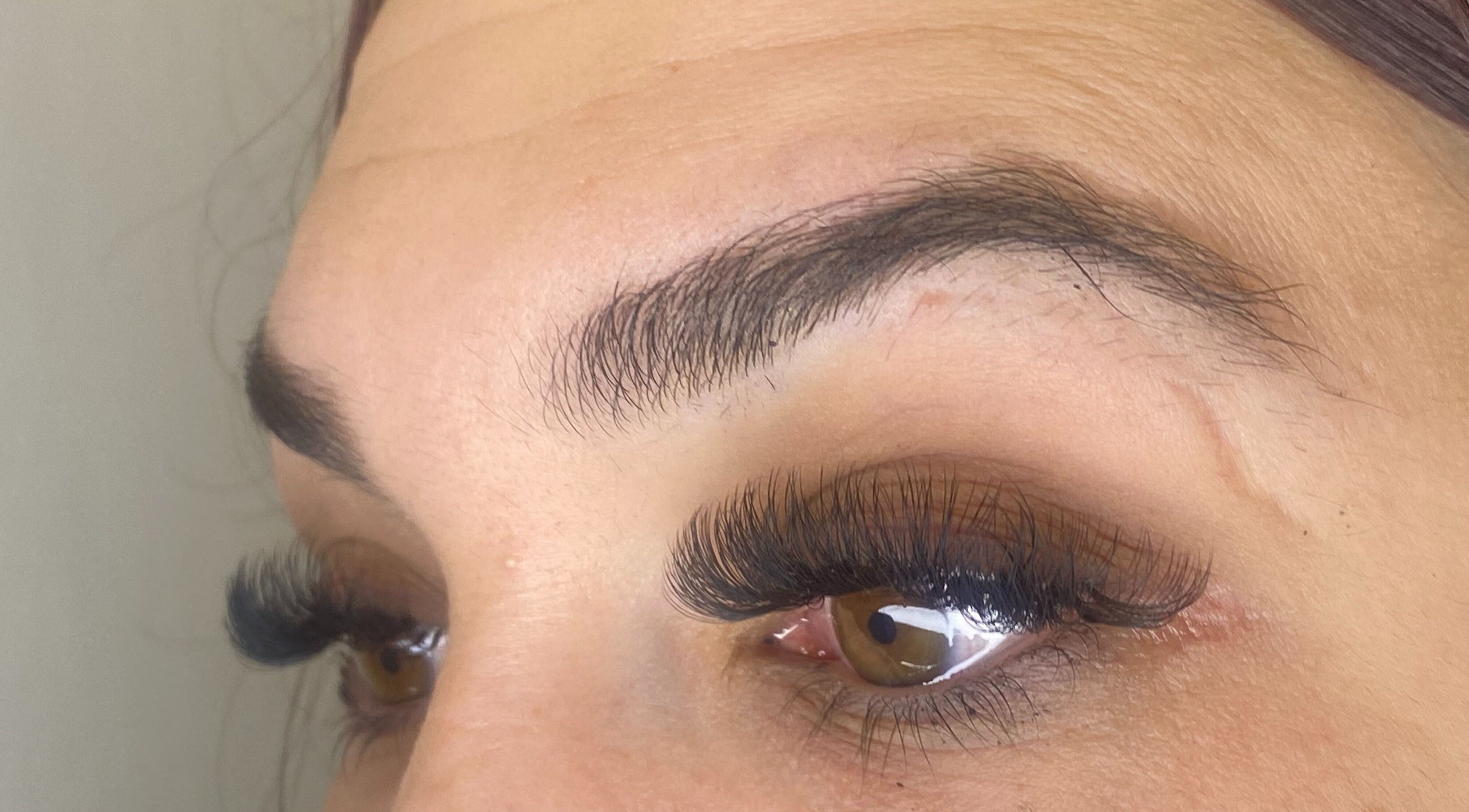 Close-up of eyelash extensions at JCandy Beauty Services Rebranding to Nadra Beauty soon, Birmingham, England, GB.