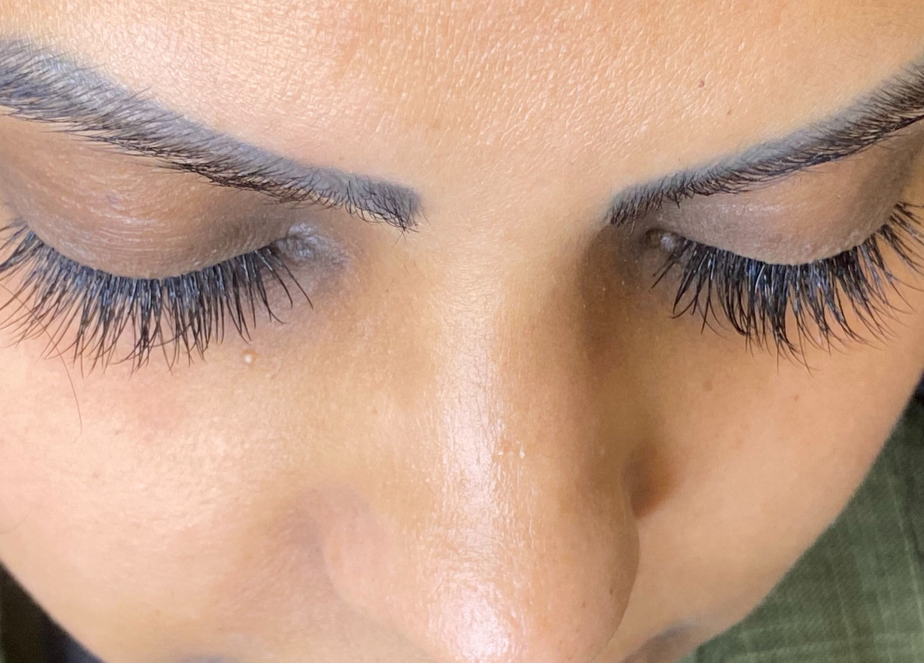 Closeup of eyelash extensions at JCandy Beauty Services Rebranding to Nadra Beauty soon, Birmingham, England, GB.