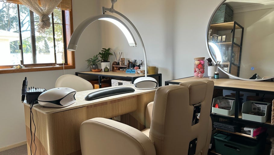 Peaceful nail care setup at Sarah’s House of Beauty in Killarney Vale, New South Wales, AU with modern furnishings.
