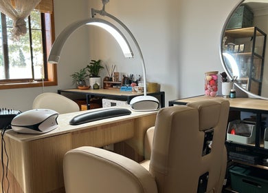 Peaceful nail care setup at Sarah’s House of Beauty in Killarney Vale, New South Wales, AU with modern furnishings.