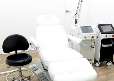 State-of-the-art treatment room at Bianco Beauty Milton Keynes, featuring advanced equipment, Milton Keynes, England, GB.