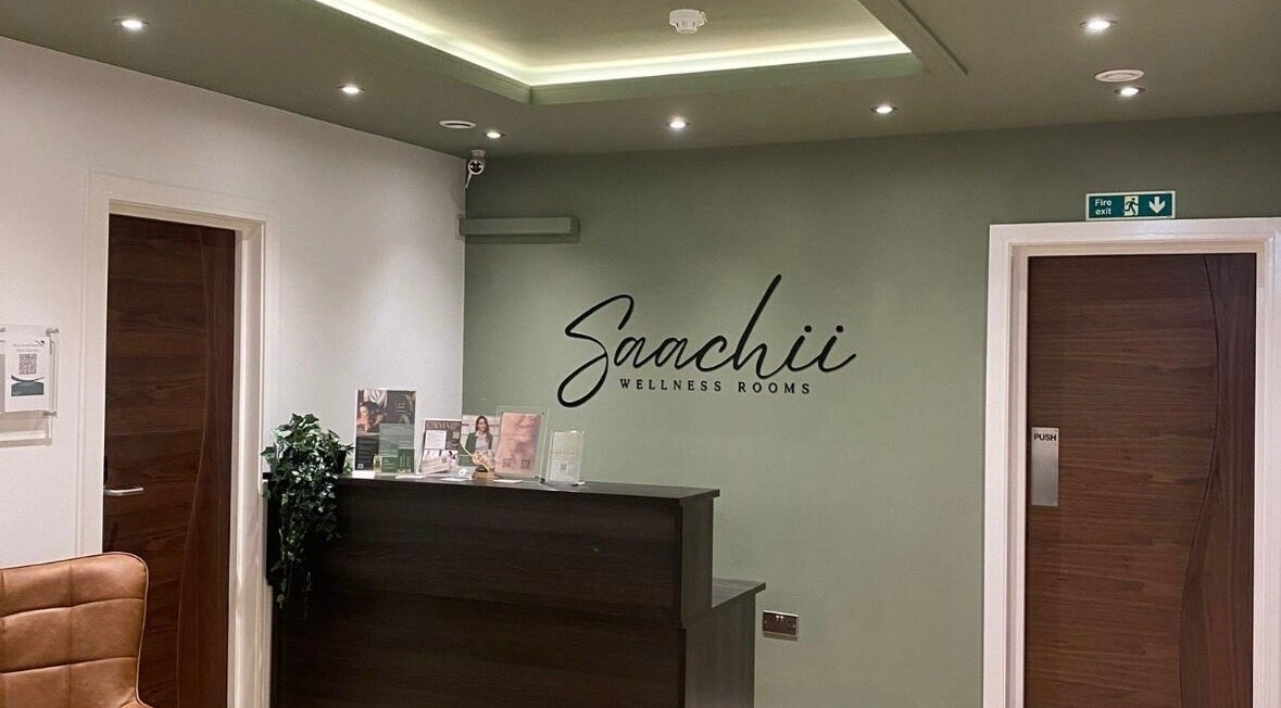 Elegant reception area at Brow Studio London in London, England, GB, showcasing a modern design.