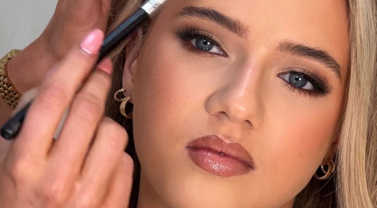 Makeup application at Carrie Ranft Makeup, Worthing, England, GB, showcasing professional beauty services for stunning results.