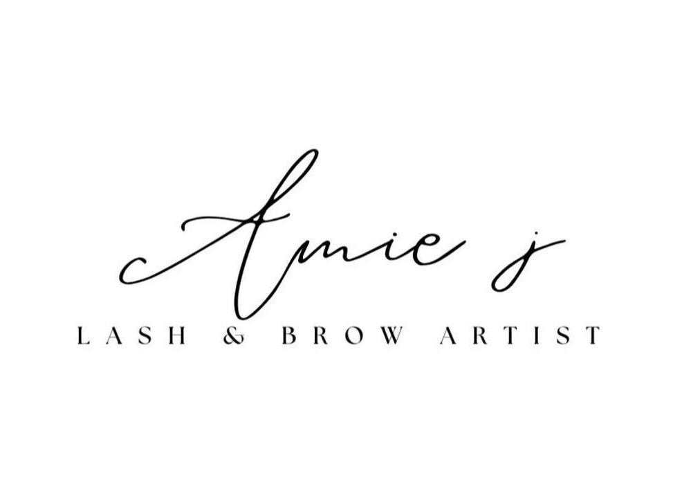 Elegant logo of Amie J - Lash & Brow artist located in Melbourne, Victoria, AU.