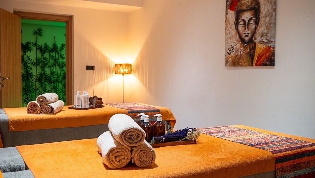 Relaxing massage rooms at Musho Spa Wellness Center BEHU in Balıkesir, Balıkesir, TR with serene decor.