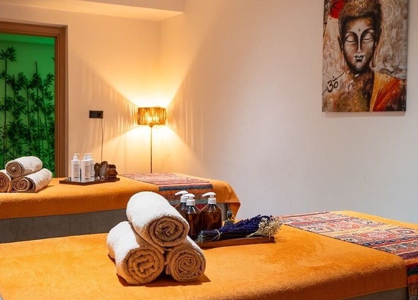 Relaxing massage rooms at Musho Spa Wellness Center BEHU in Balıkesir, Balıkesir, TR with serene decor.