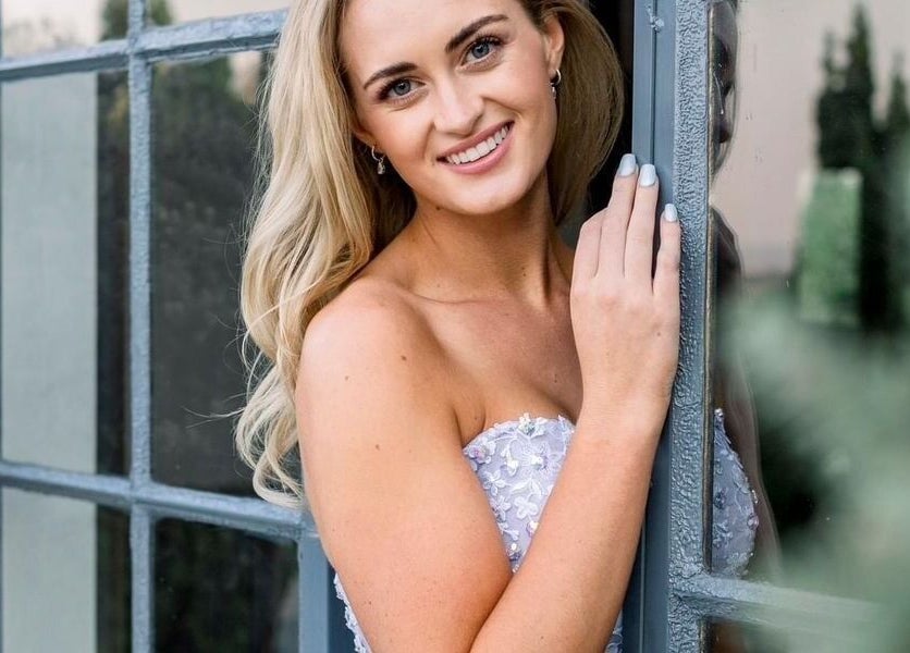 Smiling bride in elegant gown at Go Brown Krugersdorp Studio, Krugersdorp, Gauteng, ZA.