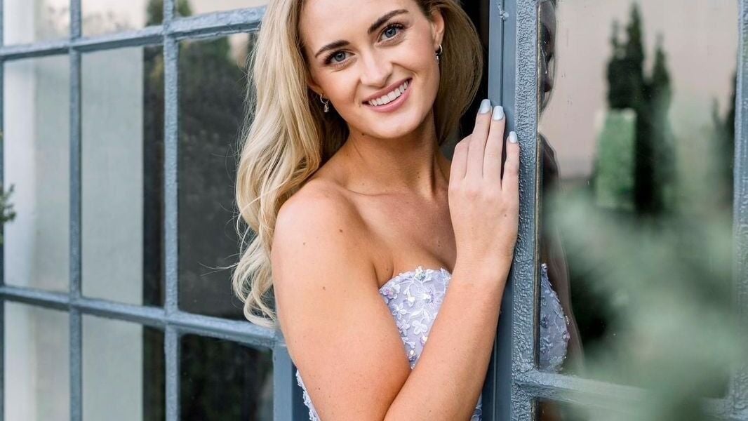 Smiling bride in elegant gown at Go Brown Krugersdorp Studio, Krugersdorp, Gauteng, ZA.
